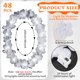 thumbnail image 2 of Leis LED hawaianos Garland Sherr, 48 unidades, con iluminación blanca, 2 of 7