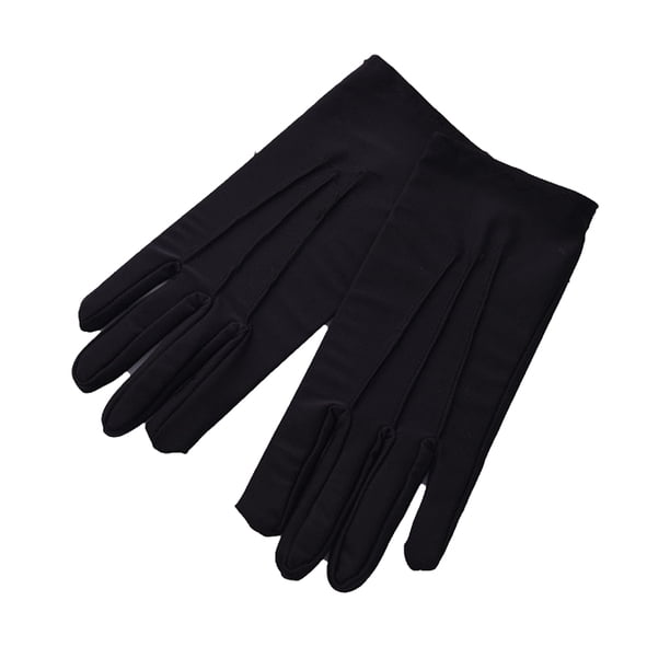 Guardurnaity Guantes de etiqueta Diseño de rayas estéreo A la moda Cómodos Amigables con la piel Manoplas fáciles de usar Sencillez para guantes y mitones Negro