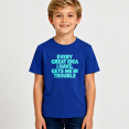 thumbnail image 2 of Boys Graphic T Shirt Every Great Idea Short Sleeve Kids Tees Funny Quote 100% Cotton Soft Child Tops 4-13Y, 2 of 5