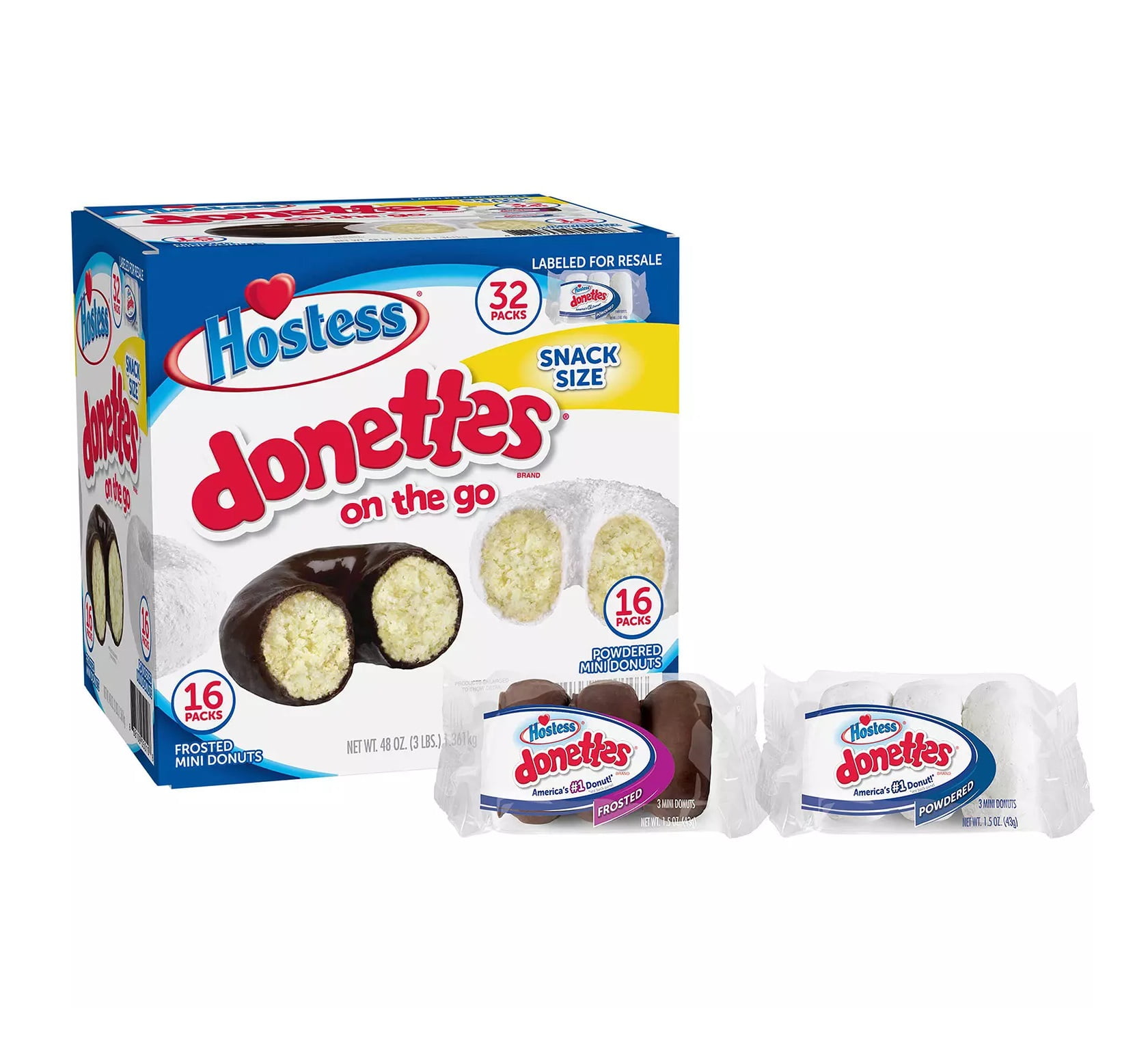 Hostess Mini Powdered and Frosted Chocolate Mini 32