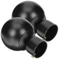 thumbnail image 1 of Curtain Rod Finials Iron Classic Cage Room Bedroom Windows Decoration 2Pcs, 1 of 4