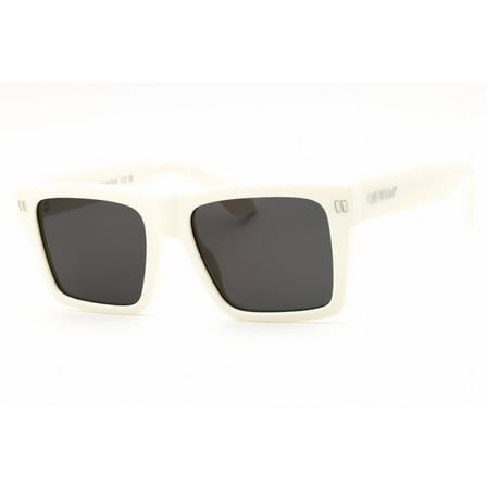 Off-White Women's Angular Frame Off White Sunglasses With Minimalist Design Neutrals