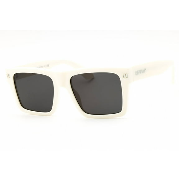 Off-White Women's Angular Frame Off White Sunglasses With Minimalist Design Neutrals