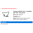 thumbnail image 2 of Crankcase Breather Hose - Compatible with 1998 - 2001 Audi A4 1999 2000, 2 of 3