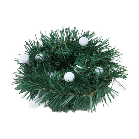 Christmas Garlands Hwkond Christmas Pines Needle Decorative Lights String With Small White Balls, Christmas Tree Thanksgiving Decoration Battery Operated Batteries Not Included Up to 60% Off