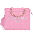 thumbnail image 1 of Bolso de mano Chinllo con cadenas acolchadas, monedero tipo Stachel E.Pink-S para mujer, 1 of 6