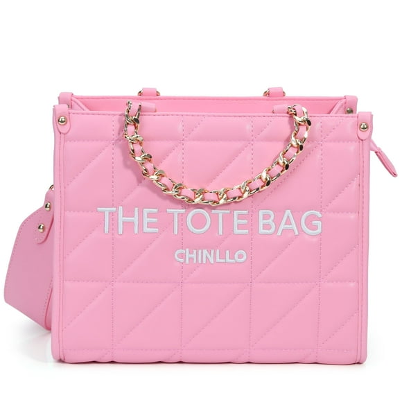 Bolso de mano Chinllo con cadenas acolchadas Stachel Monedero E.Pink para mujer