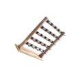 thumbnail image 1 of QualitChoice Wooden Earrings Display Stand Removable Hooks Storage Rack Showcase Earrings Wood Color 5 Tier, 1 of 6