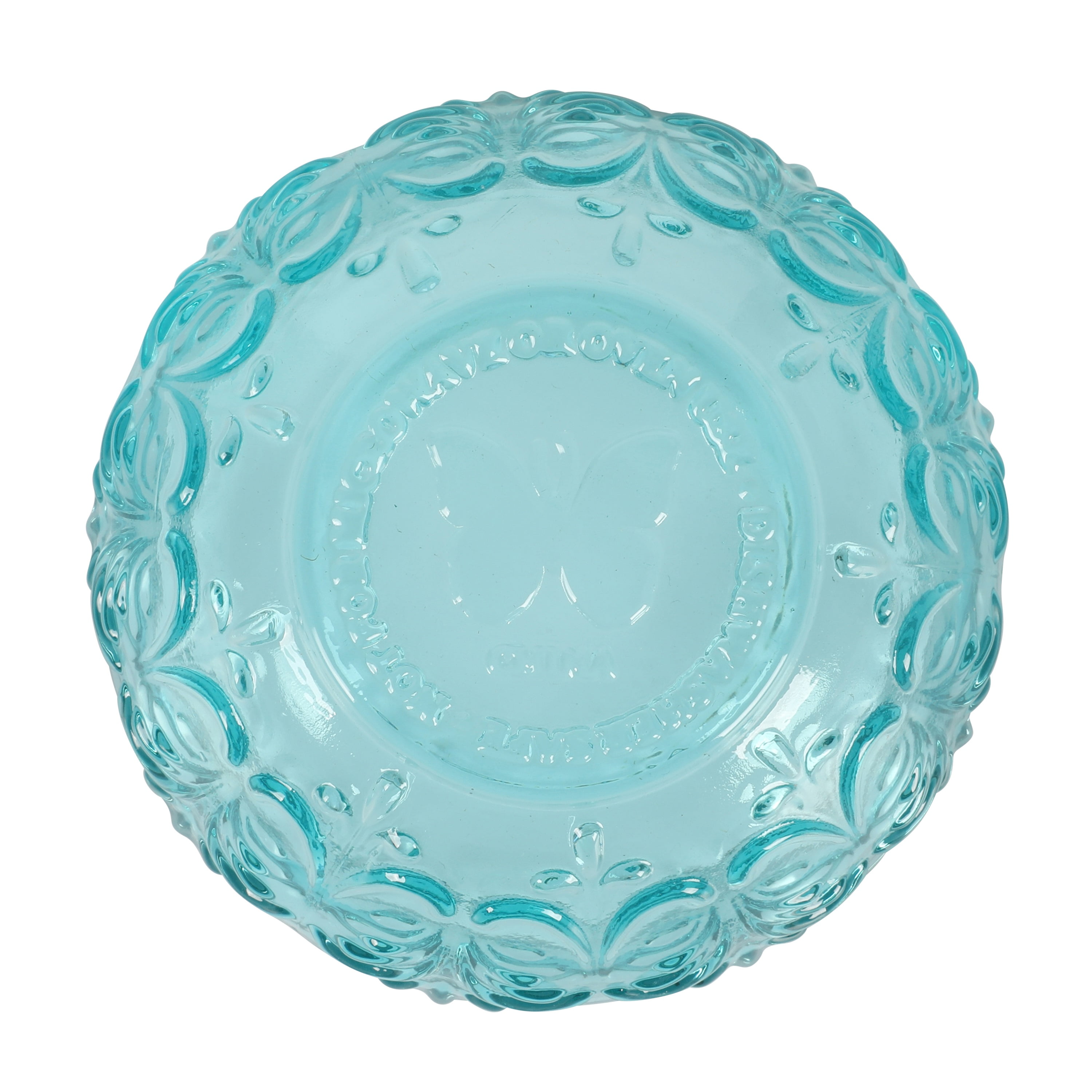 (4 pack) The Pioneer Woman Glass Dip Bowl, Teal
