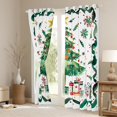 thumbnail image 3 of jejeloiu Chic Xmas Tree Black Out Curtains,Merry Christmas Gifts Curtains Pack of 2 (42x63 Each),Happy New Year Bedroom Curtains For Teens,Luxury Bedroom Decor, 3 of 6