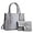 03 Croc Gray, variant on ZUTOYBO Ladies Satchel Purse Wallet Top Handle Tote Handbags Hobo Shoulder Bags Set 3pcs for Women,Black