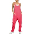thumbnail image 3 of Fantaslook Jumpsuits for Women Casual Loose Rompers Sleeveless Spaghetti Strap Overalls Jumpers Harem Long Pants with Pockets, 3 of 9