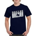 thumbnail image 4 of UGP Campus Apparel Dallas Retro Repeat - Sports Team City Pride Tailgating T Shirt - Medium - Navy, 4 of 6