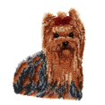 thumbnail image 1 of POINTERTECK Rug Kits Crocheting Carpet Rug Cats Acrylic Yarn Pre-Printed Cushion Mat Crochet Tapestry   52x38cm  Long haired dog, 1 of 8