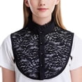 thumbnail image 2 of Cuello falso de encaje Colco para mujer desmontable 4 piezas, 2 of 8
