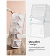 thumbnail image 3 of Organizadores para guardar zapatos SONGMICS paquete de 18 transparentes, 3 of 7