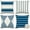 Blue, variant on Waterproof Outdoor Pillow Covers 18x18 Inch Modern Geometry Decorative Throw Pillow Cases Square Cushion Case Pack of 4 Garden Throw Pillow Covers for Patio Furniture Couch Tent
