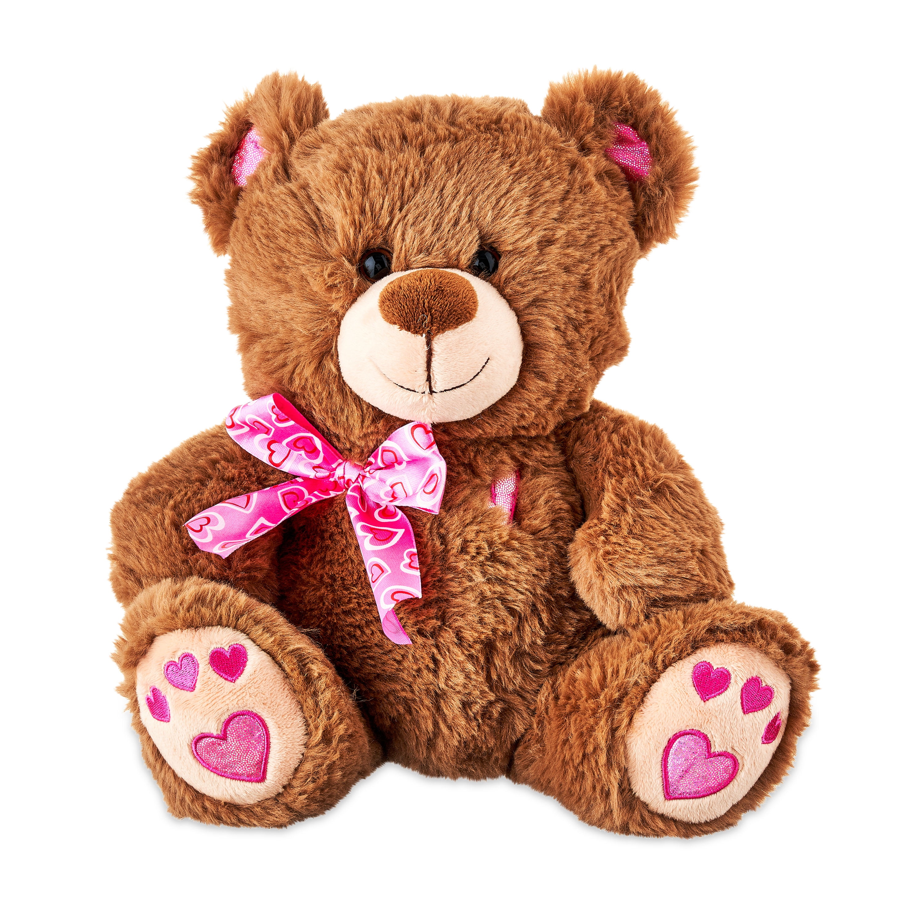 Way to Celebrate! Valentine’s Day 11in Snuggly and Cuddly Teddy Bear, Brown