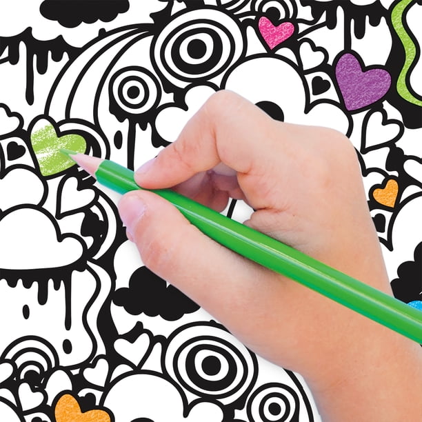 Cra-Z-Art Timeless Creations Adult Neon Graffiti Coloring Set