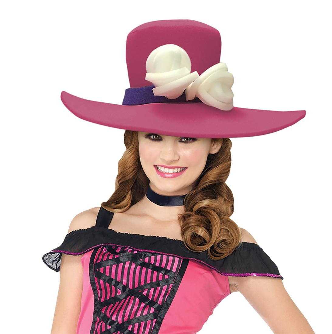 Flower Fedora Adult Foam Costume Hat 