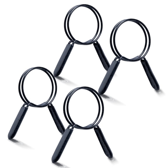 POWERTEC 4PK 2-1/2 Inch Double Loop Hose Clamps for Dust Collection Hose and Dryer Vent Hose, Quick Release Spring Clamps for Dust Collector and Dust Collection Fittings (70390-P2N)