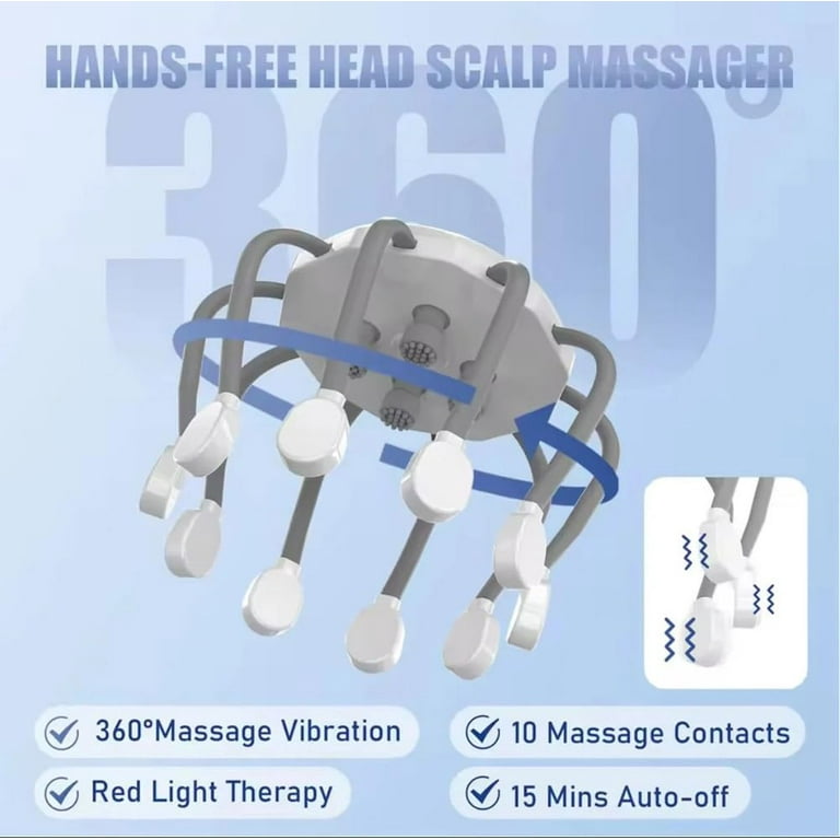 Head Massager for Migraine Relief with Music,The Vibra Calm,Headache  Massager for Migraines with 20 Vibrating Points,Electric Head Massager Scalp ,Scalp Massager Tool,Stress Relax - Walmart.com