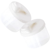 CTIRCHIU 2-Pack White PP Rotating Powder Dispenser for Easy Storage and Dispensing