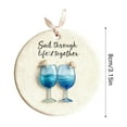 thumbnail image 3 of Wine Glass Themed Christmas Ornament - Festive Holiday Decoration & Christmas Tree Pendant, Adorable Design for Christmas Tree Decor, Party Ornaments, Perfect Festive Accessory, 3.15in/8cm, D, 3 of 5