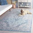 thumbnail image 5 of SAFAVIEH Arizona Parker Medallion Polyester Area Rug, Light Blue/Ivory, 3' x 5', 5 of 13