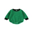 thumbnail image 1 of Baby Girl Boy Sweatshirt Bubble Romper Oversized Sweater Warm Winter Clothes, 1 of 6