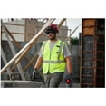 thumbnail image 4 of Milwaukee Large/X-Large Yellow Class 2 High Visibility Mesh Safety Vest with 1 Pocket, 4 of 6