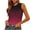 Wine1, variant on fatyb Women's Gradient Tank Tops Ruched Round Neck Shirts Slim Casual Summer Sleeveless T-Shirts