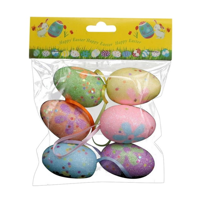 Agiferg Sparkling Easter Eggs Ornament Home Decor and DIY Crafts Perfect for Easter Tree