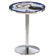 L214 St Louis Blues 36in. Tall - 36in. Top Pub Table with Chrome Finish