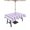 Purple, variant on Outdoor Tablecloth with Umbrella Hole and Zipper, Yellow Striped Waterproof Patio Tablecloth for Dining Round 54'', Modern Farmhouse Yellow White Stripes Wipeable Table Cover for Picnic BBQ Party