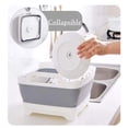 thumbnail image 4 of GOGHOST Foldable Sink with Drain Plug, Multifunctional Foldable Sink, Dishwashing Pot, Camping Kitchen Sink, Plastic Bathtub, Vegetable Washing, Beverage Bathtub，2 Piece, 4 of 7