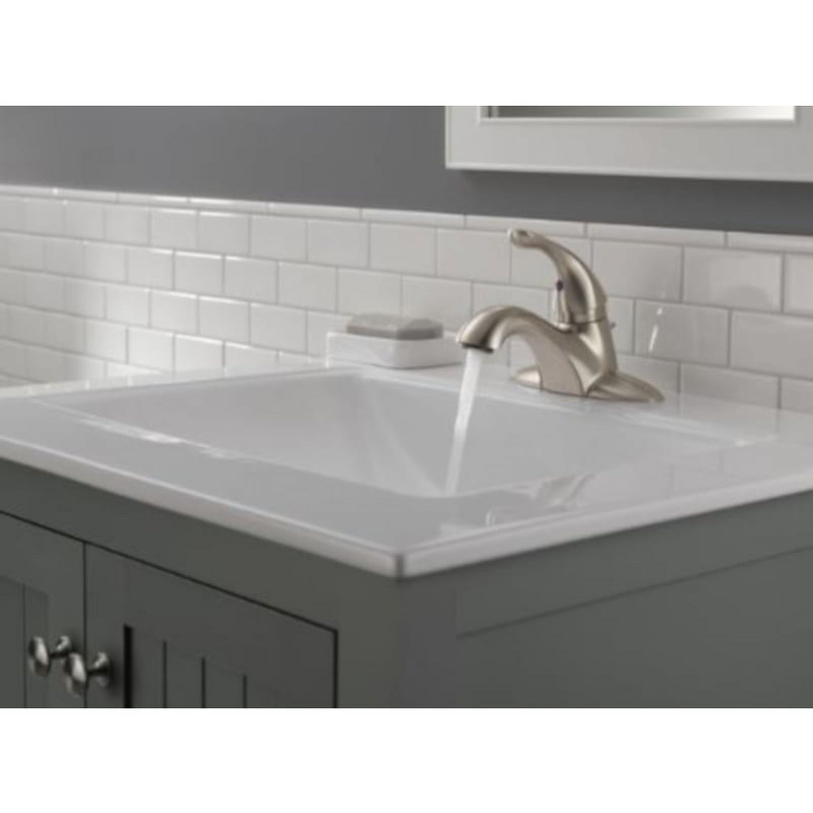 Delta Classic Stainless Steel Single Handle Lavatory Faucet 4 in.