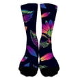 thumbnail image 3 of Compression Socks for Women Cute Animal Knitted Mid Calf Soft Comfort Mens Socks Blue One Size, 3 of 8