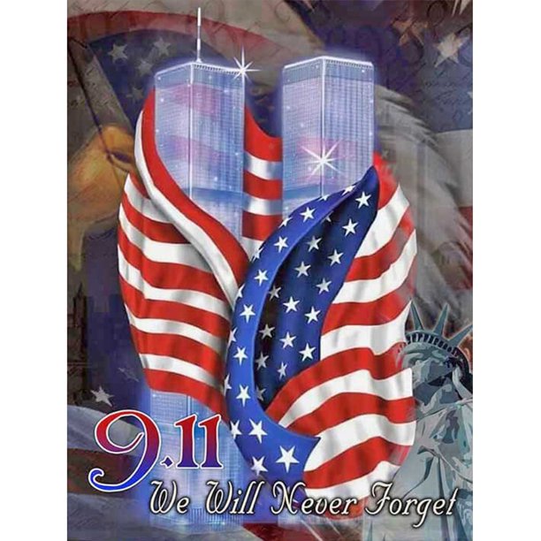 Hilo de bordar Full Eco-cotton (11CT) (Impreso) Bandera americana Punto de cruz Hugtrwg Para estrenar
