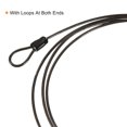 thumbnail image 4 of Unique Bargains Security Cable 2.5mm x 1.5m/5ft Coated Luggage Lock Wire Rope with Double Loop, Gray, 3 Pack, 4 of 5