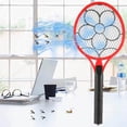 thumbnail image 2 of Bug Zapper Racket Electric Fly Swatter Mosquito Racket Fly Killer Mosquito Zapper Racket & Electric Bug Zapper Fly Killer Safe to Touch Indoor & Outdoors Electric Fly Zapper, 2 of 11