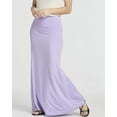 thumbnail image 2 of Real Essentials 3 Pack: Women's Ultra-Soft Flowy Maxi High Waisted Long Skirts (Available in Plus Size), 2 of 7