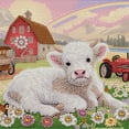 thumbnail image 1 of 5D DIY Con Forma Especial Parcial Kit Vaca Granja 30x30cm, 1 of 9
