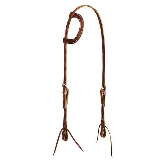 Weaver Leather Brown Latigo 1 Ear Headstall - Durable & Economical