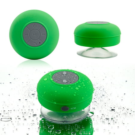 Mini Wireless Portable Shower Car Waterproof Bluetooth Handsfree Mic Speaker with Suction Cup