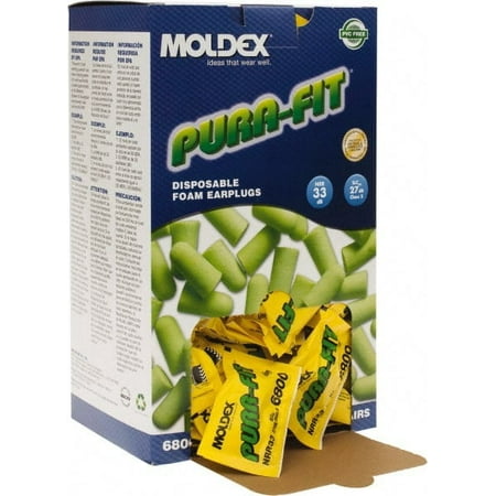 

Moldex Pack of 200 Disposable Uncorded 33 dB Taper End Earplugs