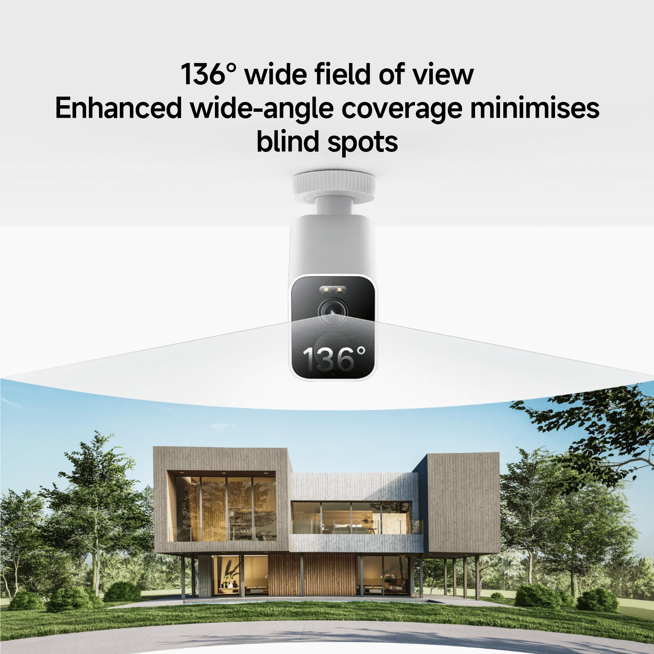 Xiaomi Outdoor Camera BW500 - Solar-Powered Outdoor Security Camera with 2.5K HD, 6-Month Battery Life, AI Motion Detection & IP67 Weatherproof for 24/7 Home Protection