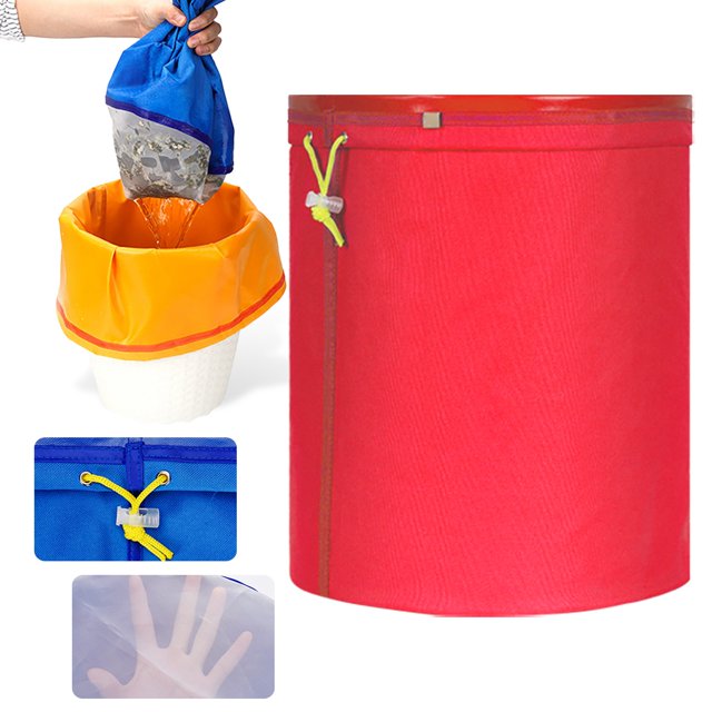 Strainers 5 Gallon Coffee Fruit Chinese Herbal Soymilk Grape Liquid Filter Bag Full Screen Filter Bag: "Press Screen And Storage Drawstring Bubble Design.
