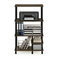 thumbnail image 5 of Furinno Turn-N-Tube 4-Tier Toolless Multipurpose Printer Stand Display Storage Shelf with Wheels, Columbia Walnut/Black, 5 of 6
