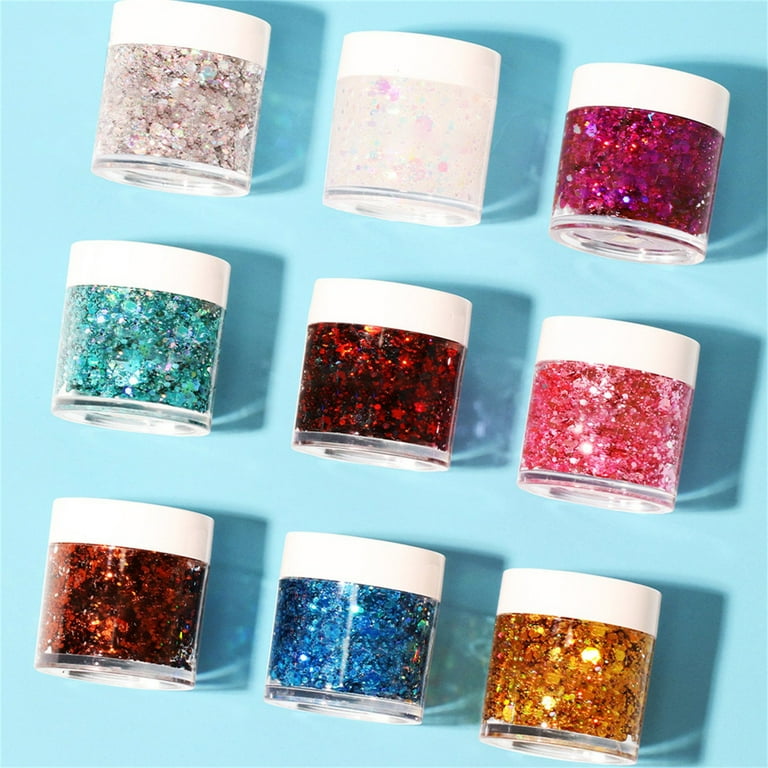 ASEIDFNSA Face Scar Makeup Face Glitters Body Gel Sequins Liquid Eyeshadow  Glitter for Face Hair Nails Cosmetic Powder Festival Glitter Makeup 